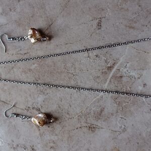 Elegant Silver and Gold Jewelry Set